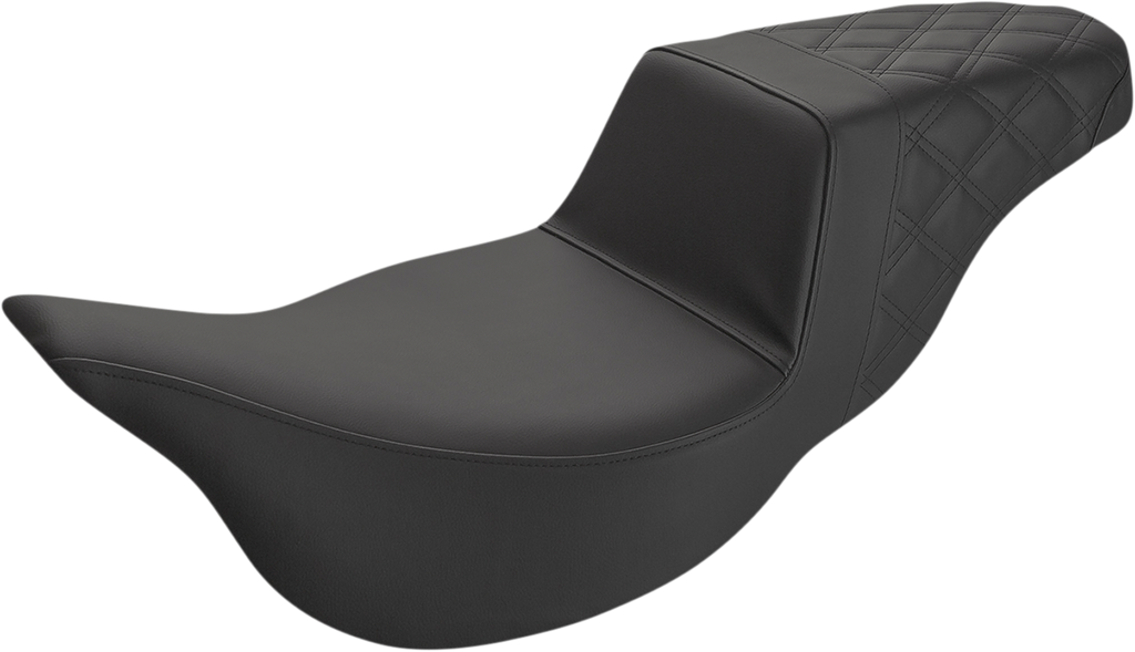 Step-Up Seat - Extended Reach - Rear Lattice Stitch - Black - FL '08-'24
