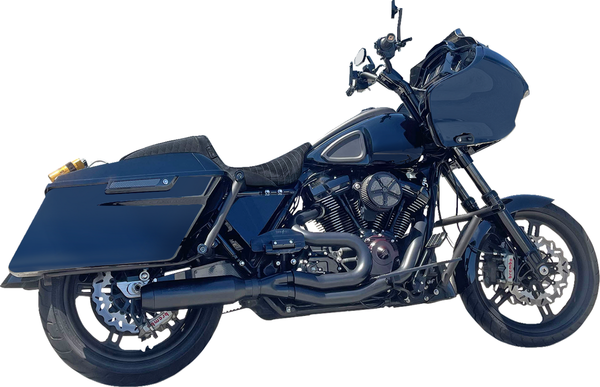 2-into-1 Mid-Length Super Bike Exhaust System - 4" Muffler -