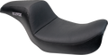 Drifter Seat - Gray Logo - Black Vinyl w/ Slipstop - Carbon Fiber - Dyna '96-'03
