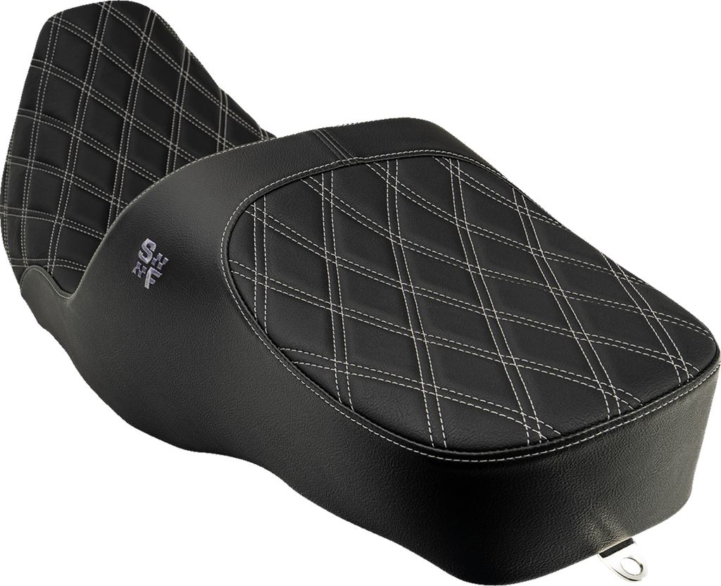 Chariot Seat - Silver Double Diamond Stitch - FL '97-'07