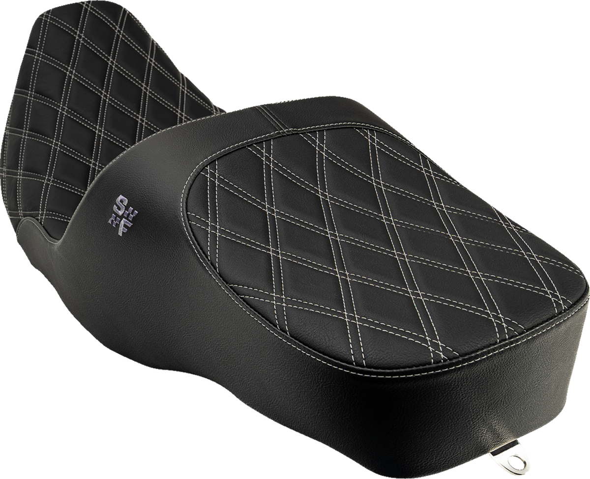 Chariot Seat - Silver Double Diamond Stitch - FL '97-'07