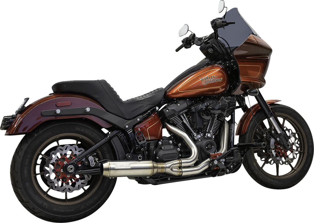 2-into-1 Super Bike Exhaust System with 4" Muffler - Stainle