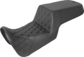 Step-Up Seat - Front Lattice Stitch/Rear Smooth - Black - Pan America '21-'24
