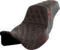 Pro Series SDC Performance Seat - w/o Backrest - Red Stitch - FLH/FLT '08-'23