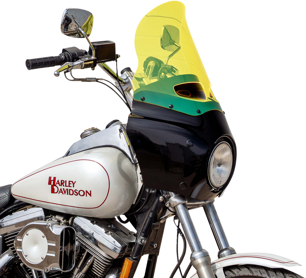 Ice Flare® Windshield - 15" - Yellow Ice - Road Warrior Fairing