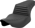 Step-Up Seat - Front Tuck-n-Roll/Rear Lattice - Black - Extended Reach - FL '23-'24