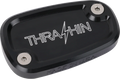 Brake Reservoir Cap - Rear - Black - Twice Cut - '18+ Softail