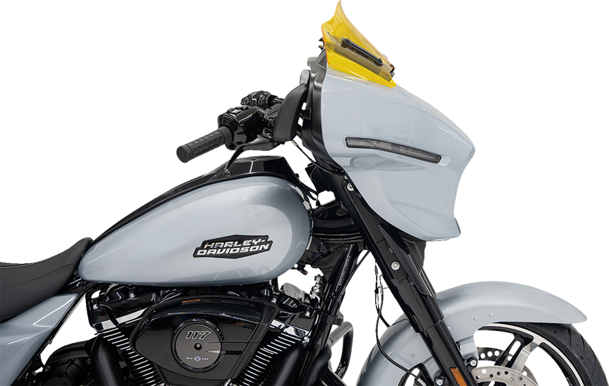 Kolor Flare® Windshield - 8" - Yellow - '23-'26 FLHX/FLHLT