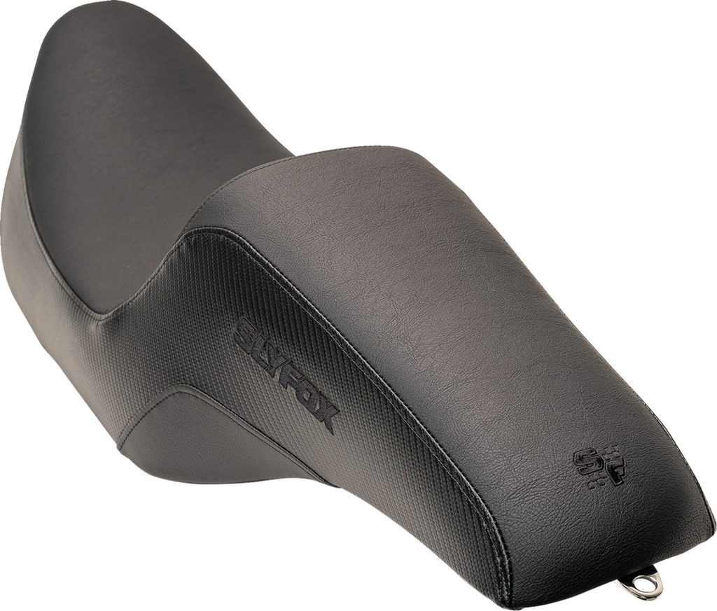Drifter Seat - Black Logo - Smooth Vinyl - Carbon Fiber - FL '97-'07