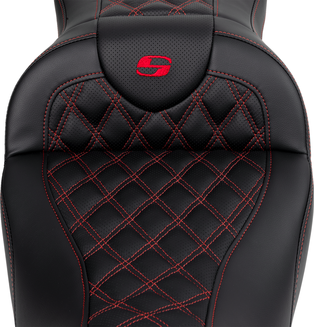 Roadsofa™ Seat - with Backrest - Red Stitch - FL '08-'23