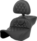 Heated RoadSofa™ Seat - Extended Reach - Lattice Stitch - w/ Backrest - FLT/FLH ’23-‘24