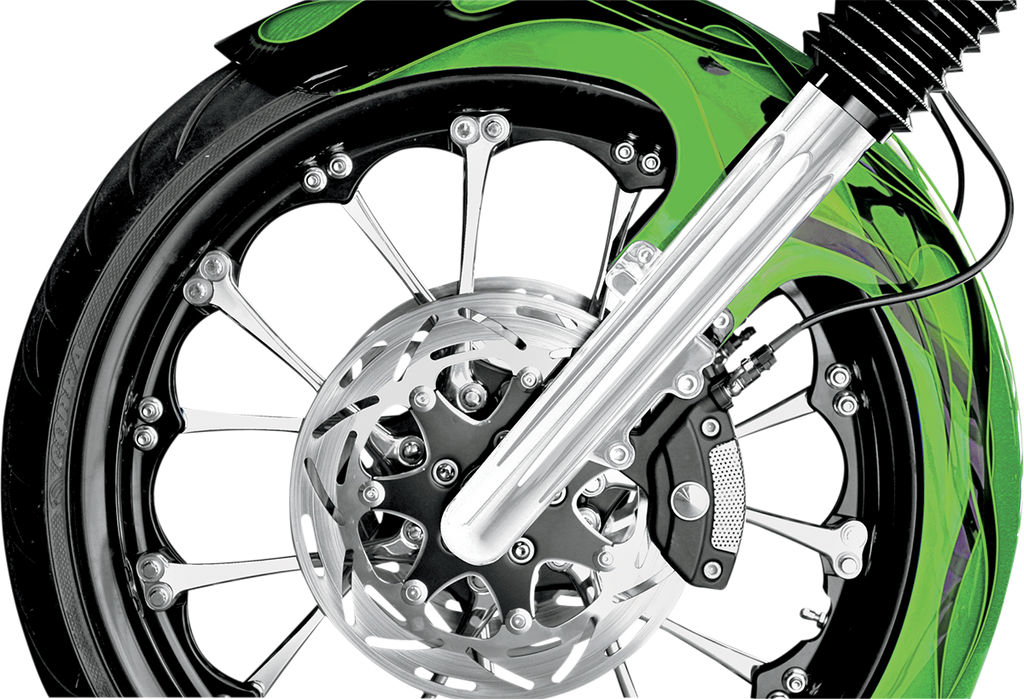 Fork Legs - Chrome - Deep Cut - Dual Disc - Deep Cut - '08-'13 FLT