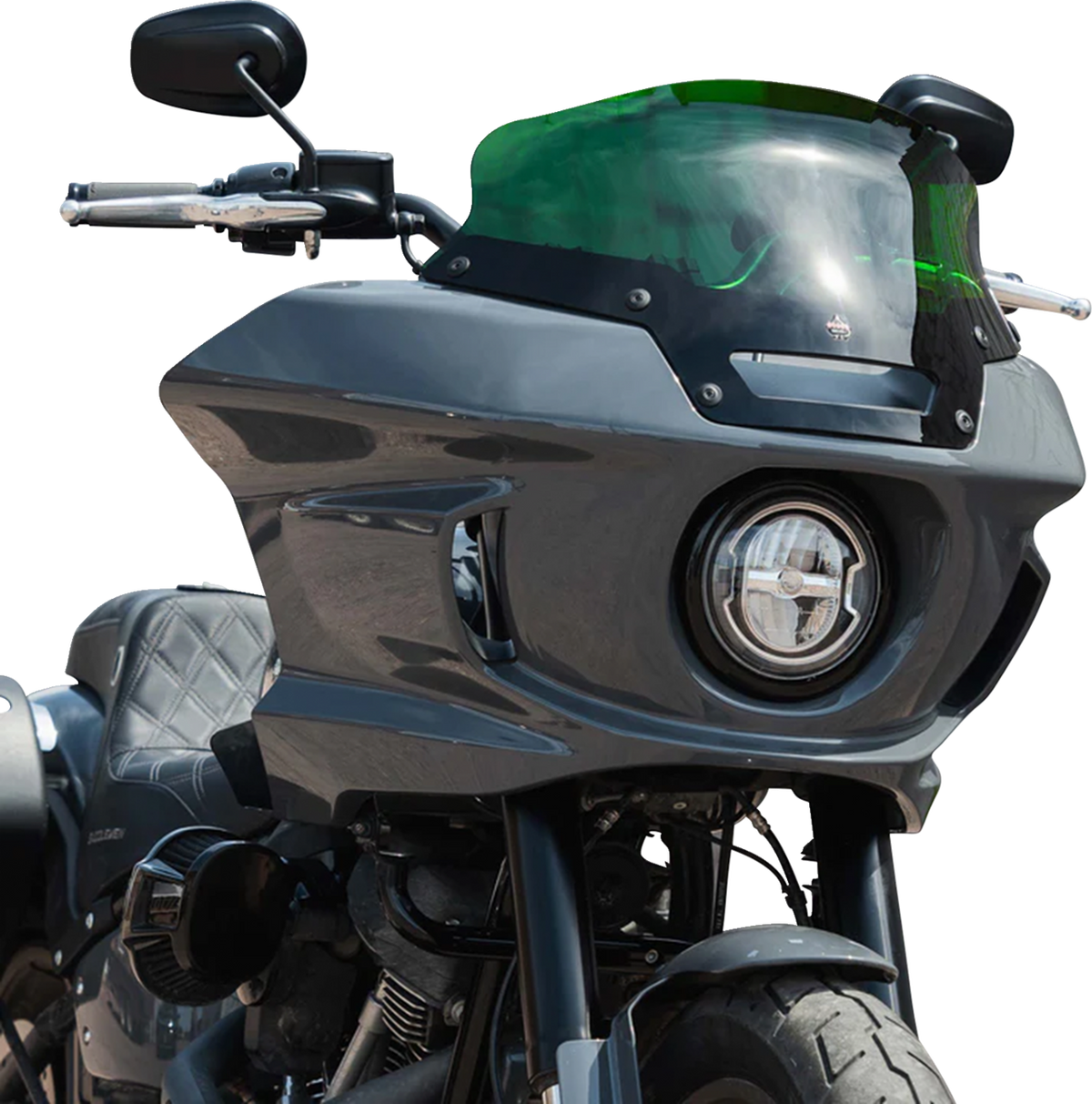 Kolor Flare® Windshield - 6" - Green - '22-'26 FXLRST