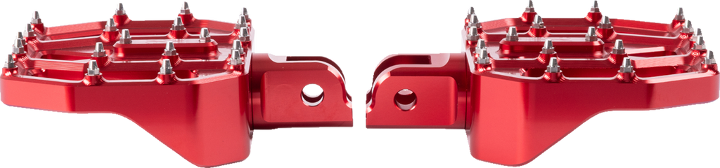 Mini Aggressor Floorboards - Red - Front