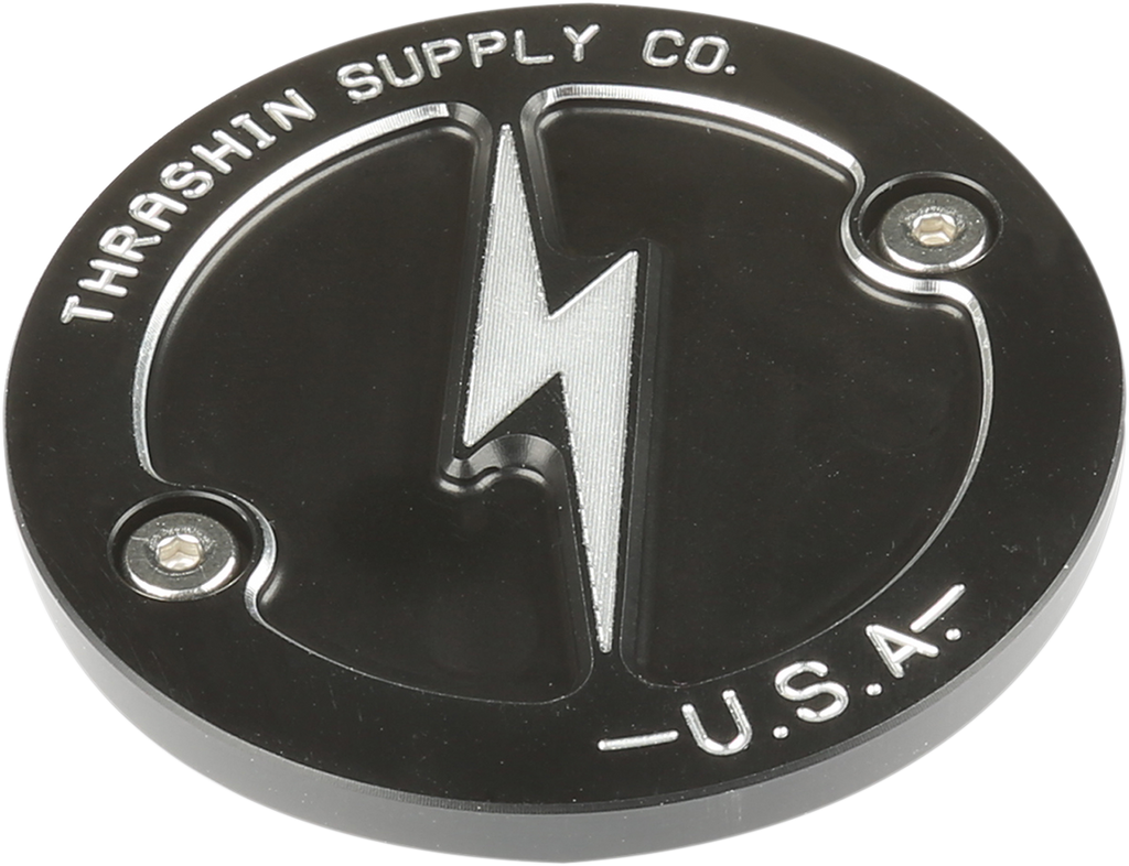Points Cover - Dished - Black - 2 Hole - M8