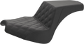 Step-Up Seat - Front Lattice Stitch/Rear Smooth - Black - Chief