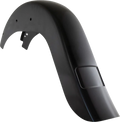 Benchmark Rear Fender - Vicla - Frenched - Black - HD Softail '11-'17
