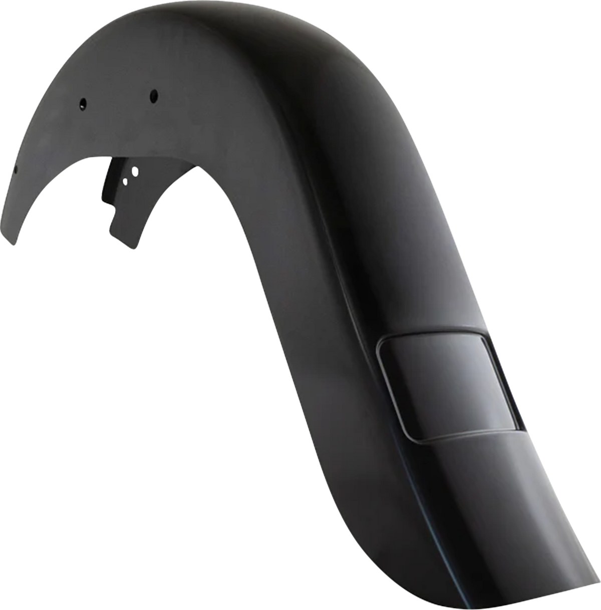 Benchmark Rear Fender - Vicla - Frenched - Black - HD Softail '11-'17