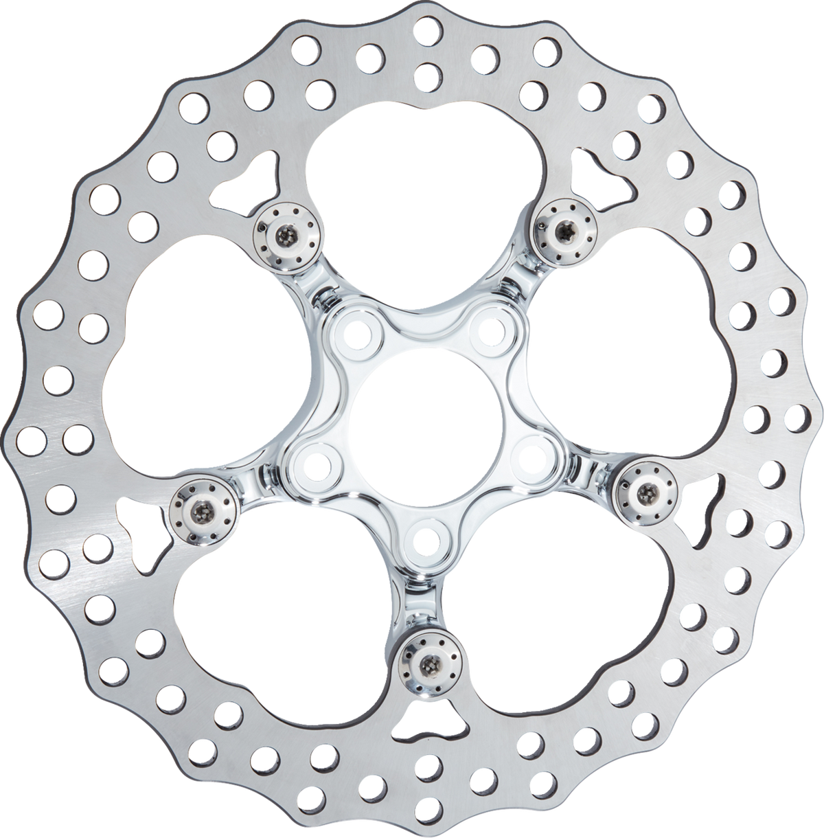 Spider Rotor - 12.6" - Chrome - Front