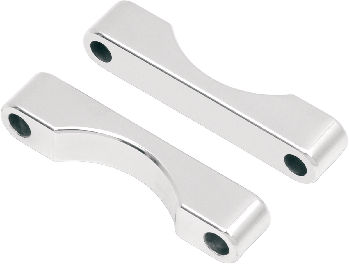 WFB Benchmark Bagger Front Fender Blocks - For all 23"/26" Tire Hugger/Benchmark - Chrome