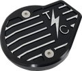 Cam Cover - Gen 2 - Finned - Twice Cut - Black - M8