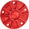 Points Cover - 10 Gauge - 5 Hole - Red Anodized - '99-'17 Twin Cam