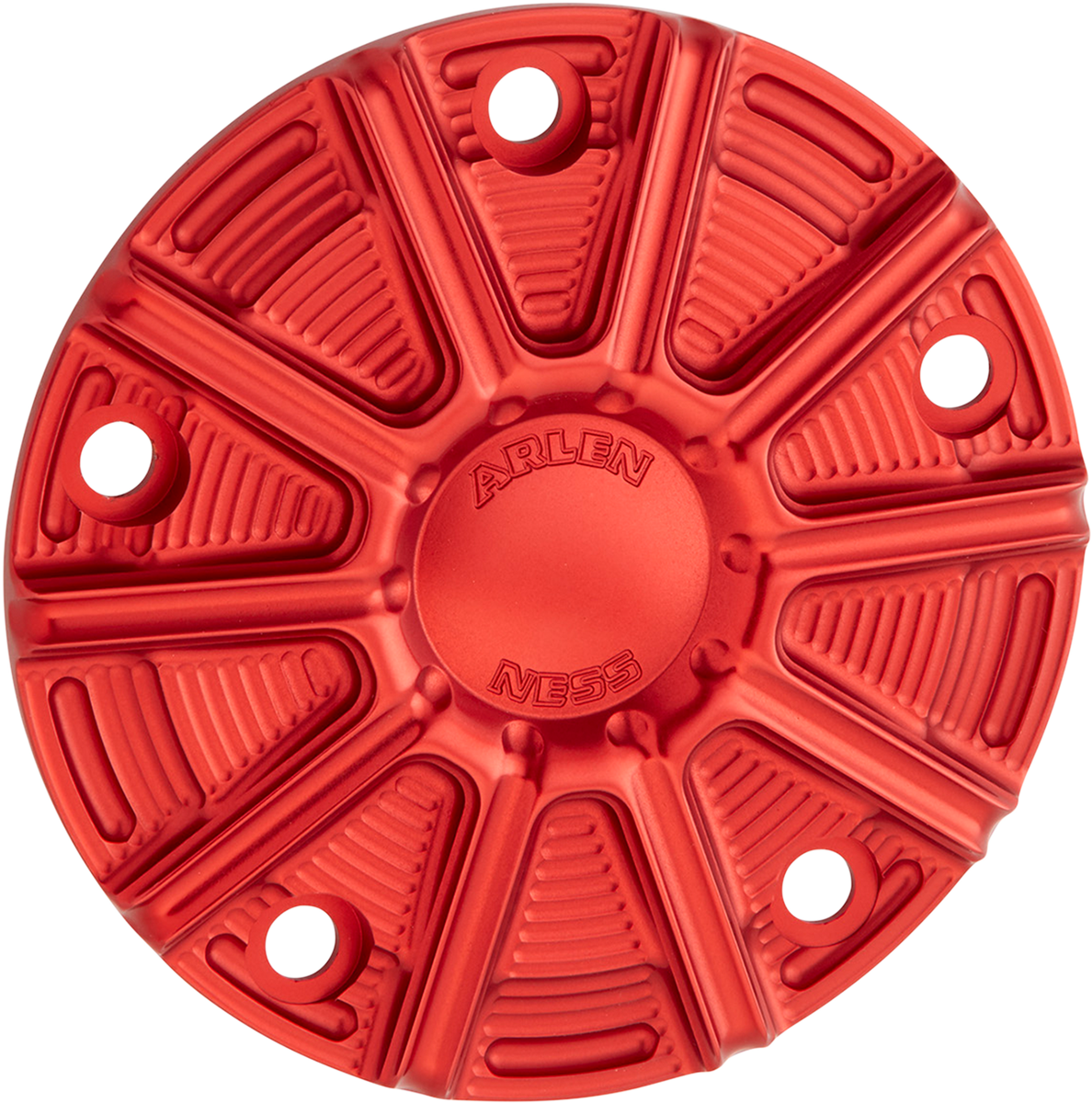Points Cover - 10 Gauge - 5 Hole - Red Anodized - '99-'17 Twin Cam