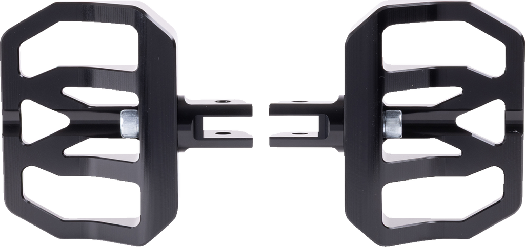 Mini Aggressor Floorboards - Black - Front