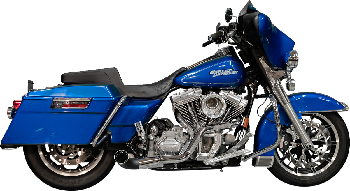 2-into-1 Nasty Bastard Exhaust System - Chrome - '97-'16 FL