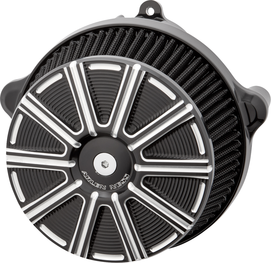 Big Sucker™ Stage 1 Air Cleaner Kit with Cover - 10 Gauge - Black with Machined Accents