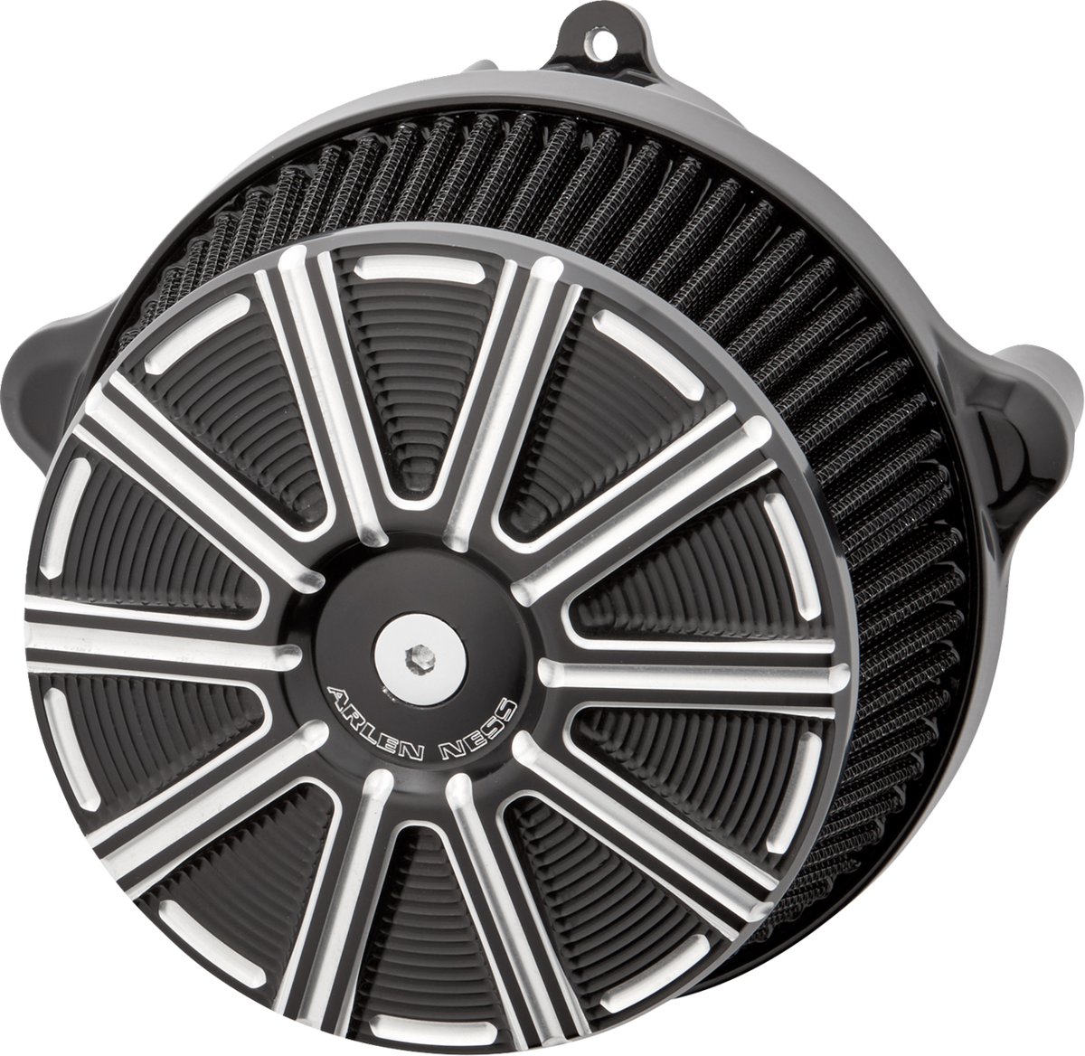 Big Sucker™ Stage 1 Air Cleaner Kit with Cover - 10 Gauge - Black with Machined Accents