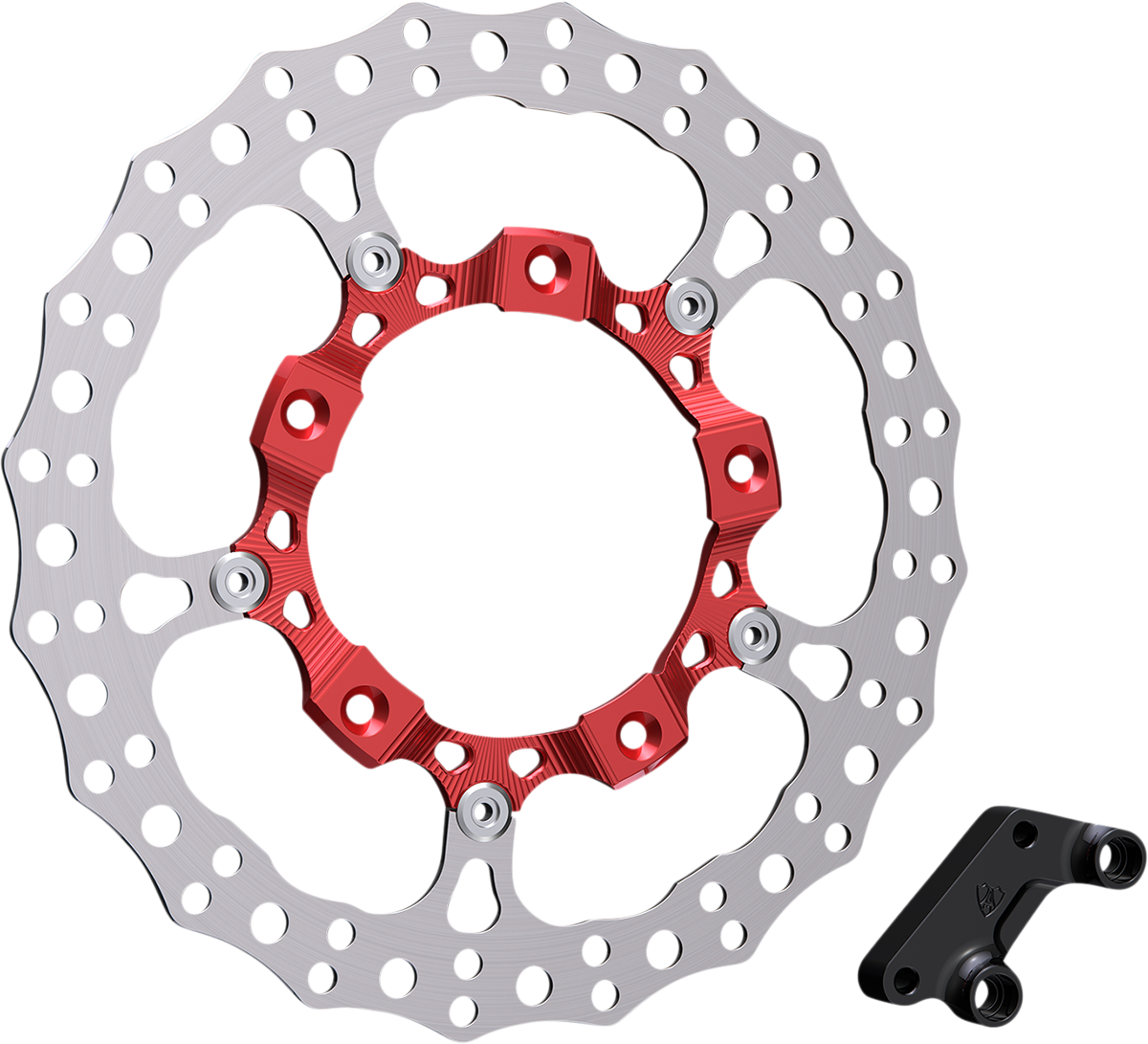 Rotor 14" - Front Left - Red