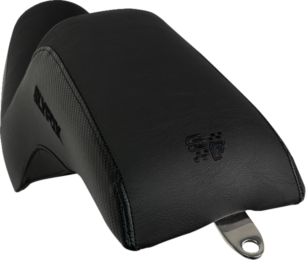 Drifter Seat - Black Logo - Black Vinyl - Smooth - FXR '82-'00