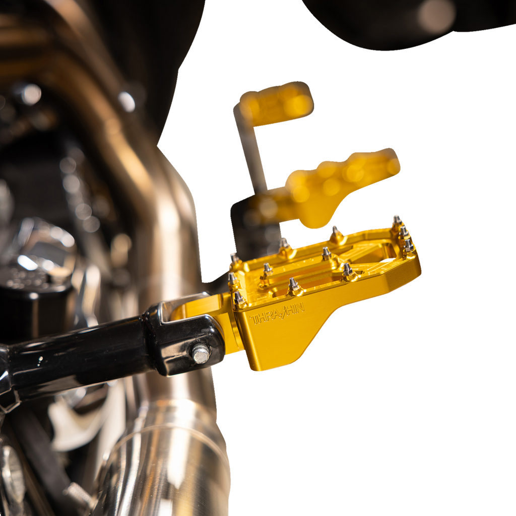 Aggressor Foot Pegs - Rear - Gold - HD '72-'25