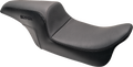 Drifter Seat - Black Logo - Smooth Vinyl - Carbon Fiber - Dyna '06-'17