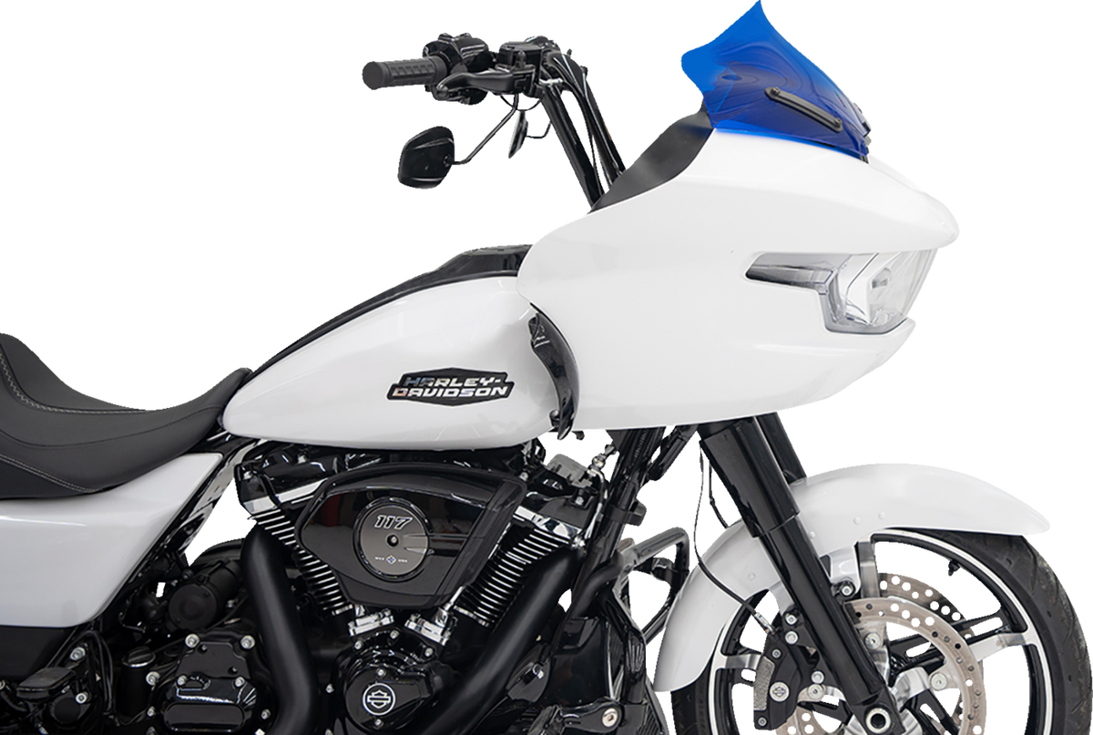 Kolor Flare® Windshield - 10" - Blue - '23-'26 FLTRX/FLTRT
