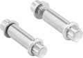 Bolt Kit - Footpeg - 12-Point - Titanium - Polish