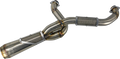 2-into-1 Big Sexy Exhaust System - Brushed Stainless Steel - M8 Softail