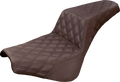Step-Up Seat - Full Lattice Stitch - Brown