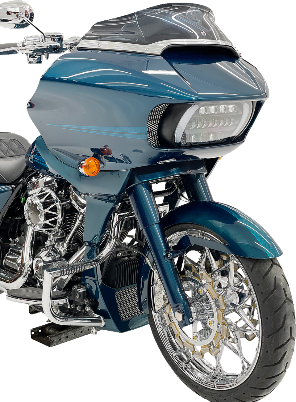 Ventana Front Fender - Black - 16"-19" Wheel - HD Touring/Trike