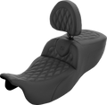 Roadsofa™ Extended Reach Seat - with Backrest - Lattice Stitch - FLRT/FLTRT '15-'25