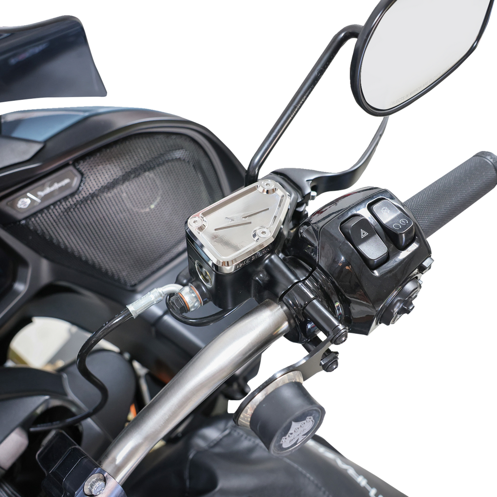 Master Cylinder Cover - Brake - Front - Chrome
