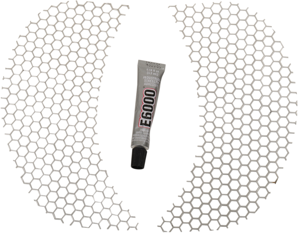 Fairing Vent Screen - Honeycomb - Chrome - FLTR