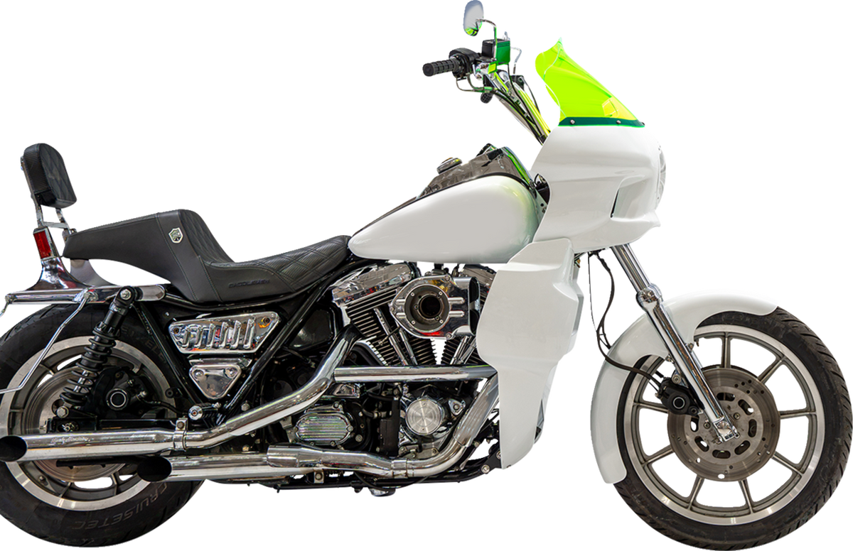 Ice Flare® Windshield - 12-1/2" - Green Ice - Saddlemen S-RT Fairing