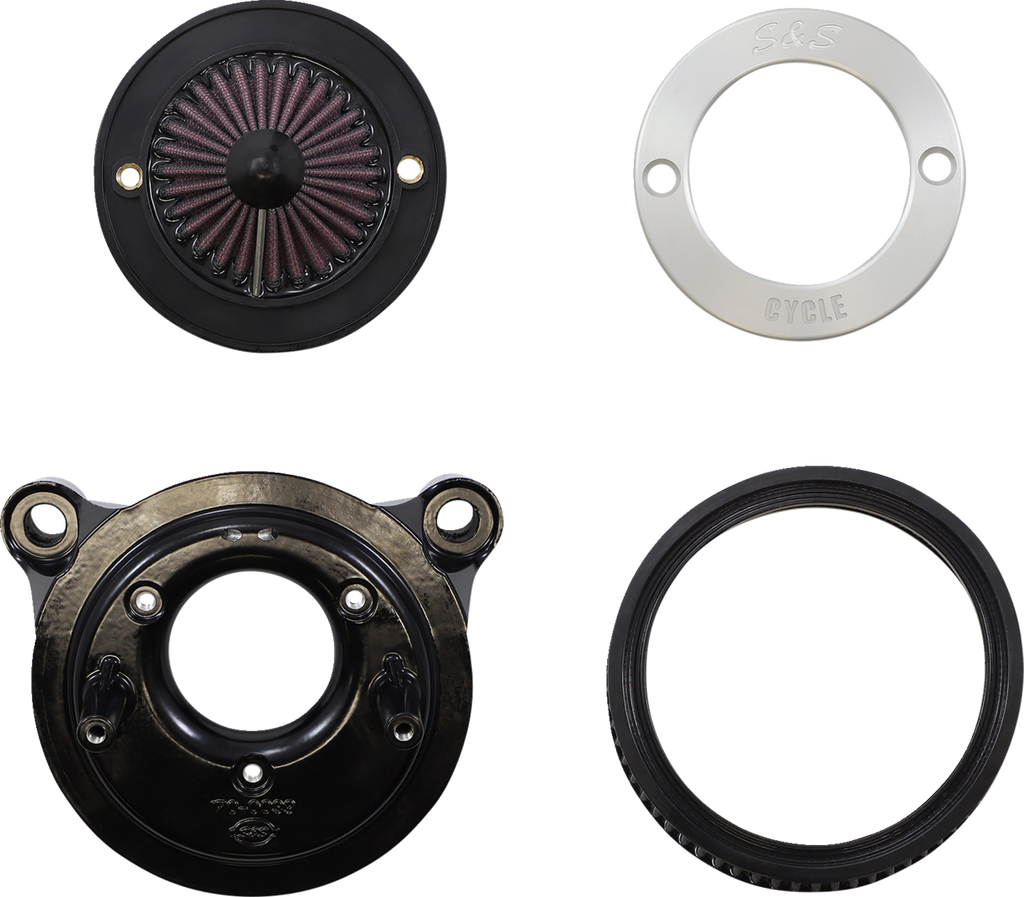 Air Stinger Stealth Air Cleaner Kit - Chrome Ring