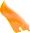 Ice Flare® Windshield - 6.5" - Orange Ice - '14-'25 FLHT/FLHX