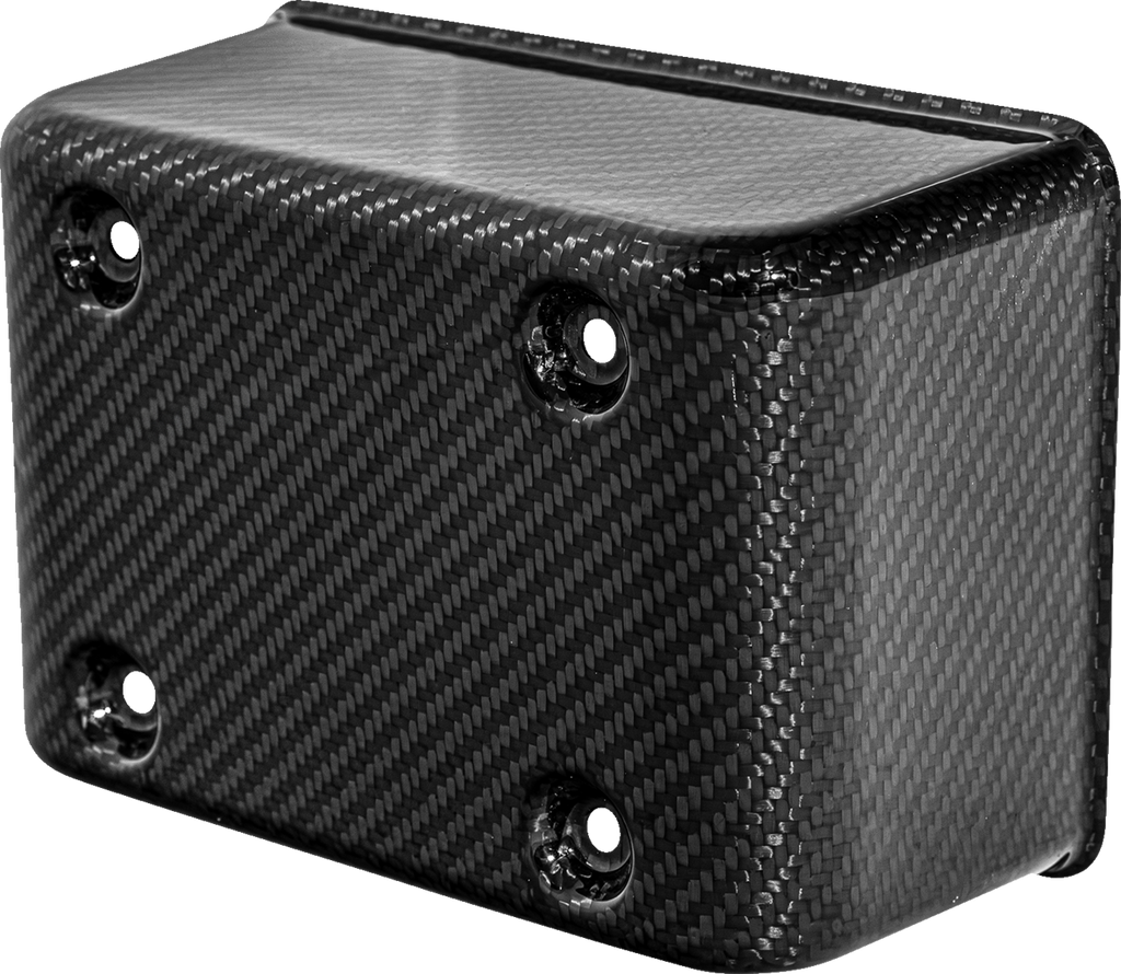 Fuse Block Cover - Carbon Fiber - Gloss Black
