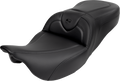 Roadsofa™ Seat - with Backrest - Carbon Fiber - Black Stitch - FL '08-'19