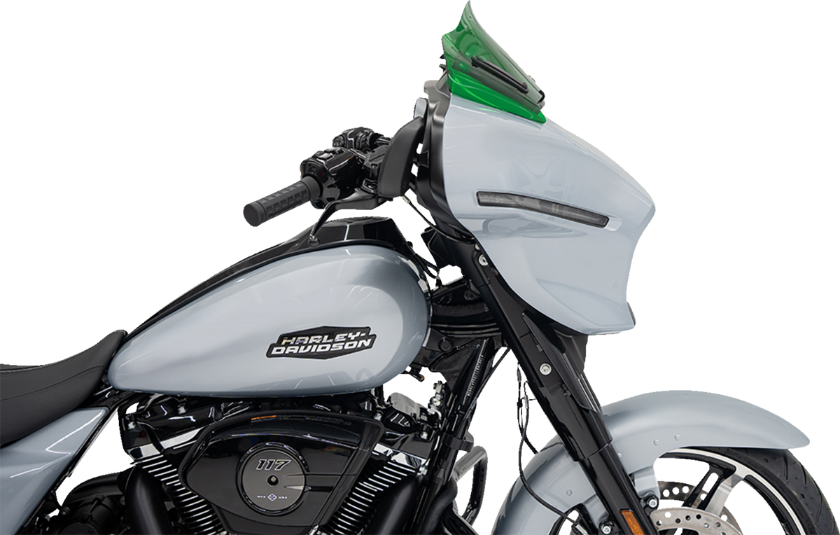 Kolor Flare® Windshield - 8" - Green - '23-'26 FLHX/FLHLT
