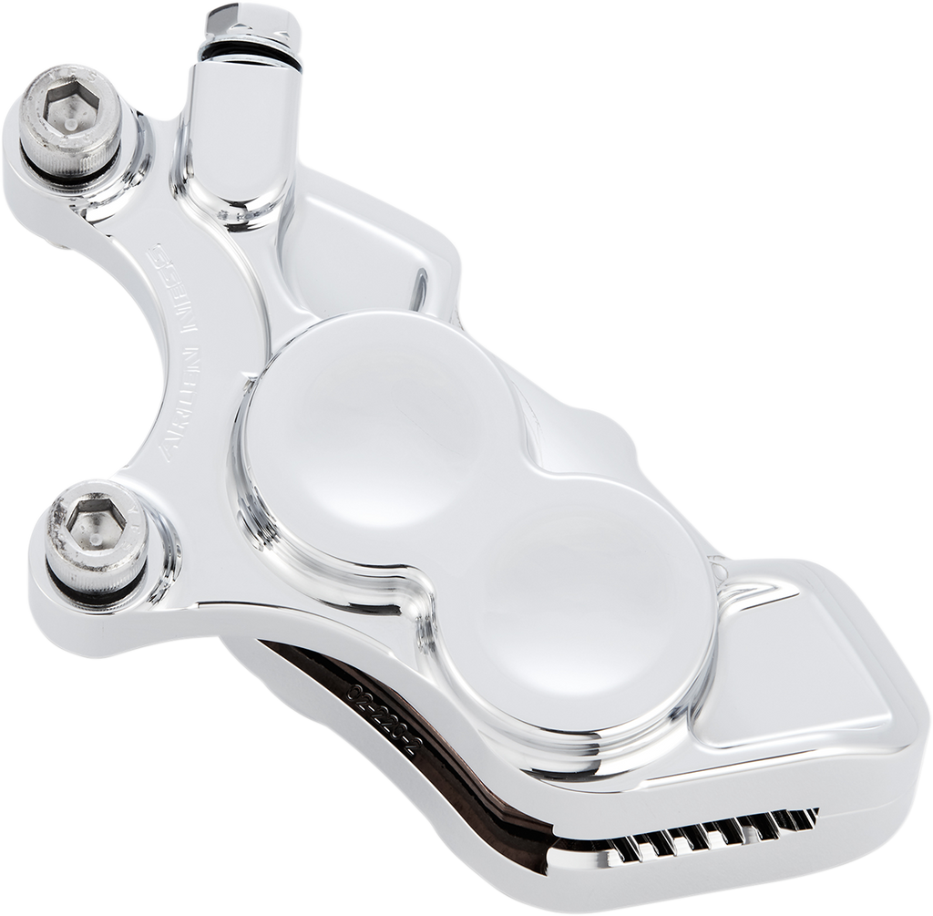 4-Piston Caliper - Front Right - 11.8" - Chrome